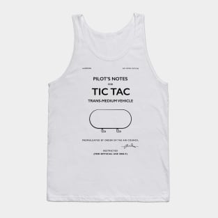 Tic Tac UAP Pilot Notes Tank Top